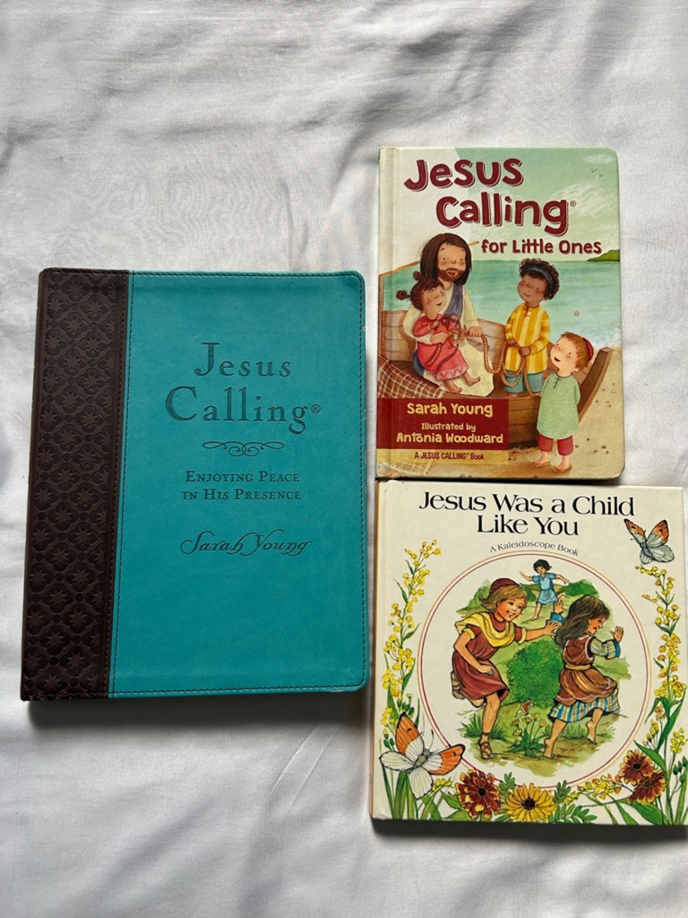 Jesus calling book lot: devotional and Childrens board book